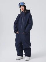 Women Chic One Piece Ski Suits Full Body Snow Jumpsuits - Image 7