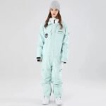Women One Piece Ski Suits Hooded Cargo Ski Jumpsuits - Image 4