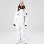 Women One Piece Ski Suits Hooded Cargo Ski Jumpsuits - Image 2