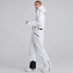 Women's White One Piece Snow Jumpsuits Ski Suits  - Image 3