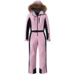Women's One Piece Ski Suits Fur Collar Outdoor Jumpsuits - Image 10
