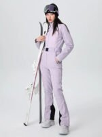 Women's One-piece Slim Ski Suits High elasticity Snow Jumpsuit - Image 3