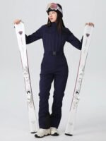 Women's One-piece Slim Ski Suits High elasticity Snow Jumpsuit - Image 4