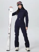 Women's One-piece Slim Ski Suits High elasticity Snow Jumpsuit - Image 6