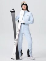 Women's One-piece Slim Ski Suits High elasticity Snow Jumpsuit - Image 9