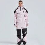 Outdoor Hooded Ski Jumpsuits Coveralls One Piece Ski Suits - Image 8