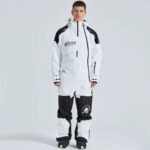 Outdoor Hooded Ski Jumpsuits Coveralls One Piece Ski Suits - Image 4