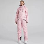 Women's White One Piece Snow Jumpsuits Ski Suits  - Image 7