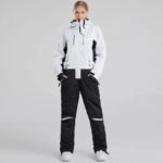 Women's White One Piece Snow Jumpsuits Ski Suits  - Image 8